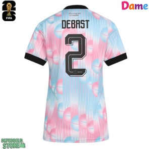 Belgien Zeno Debast #2 Replika Udebanetrøje Dame VM 2026 Kortærmet